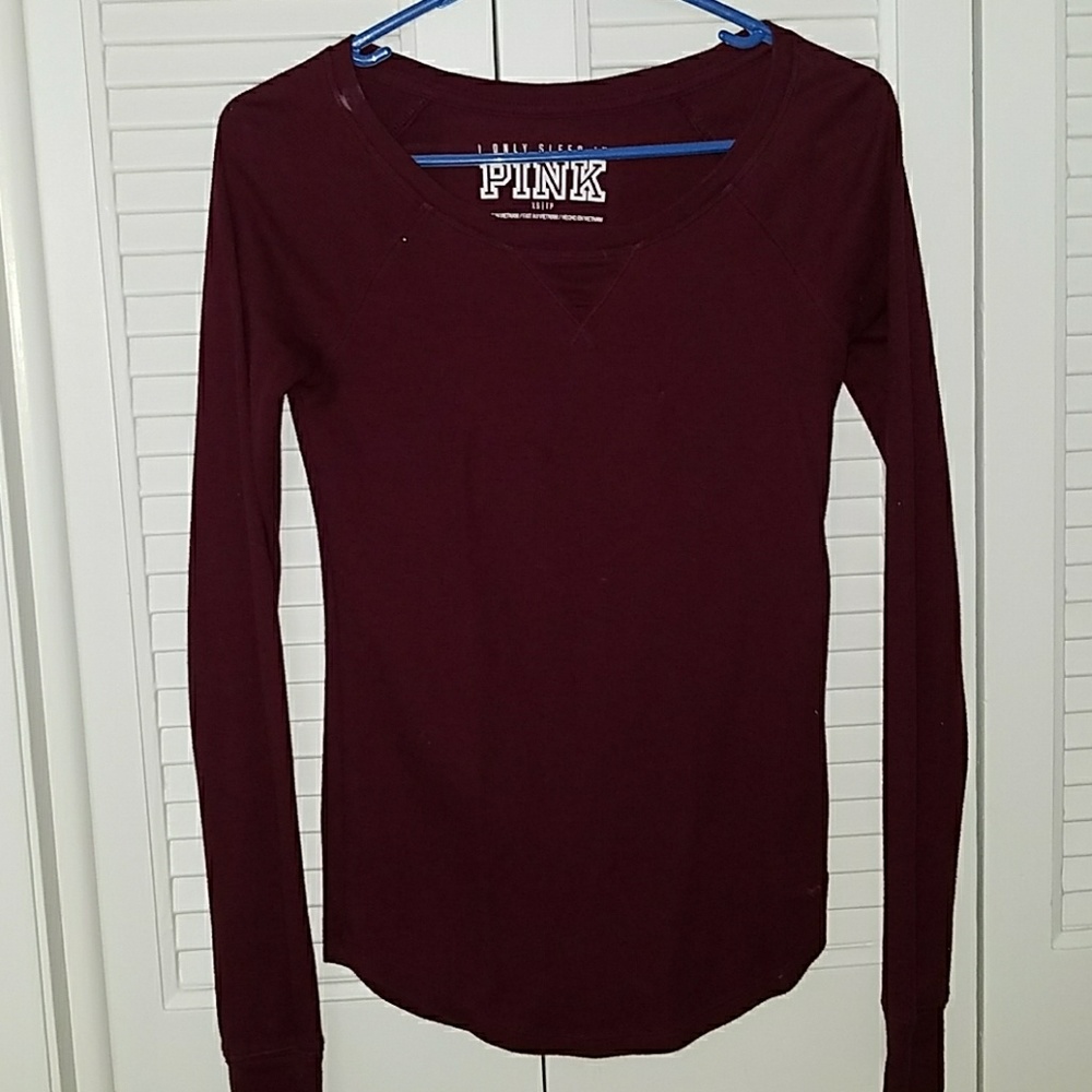 Maroon Pink Sleep Shirt